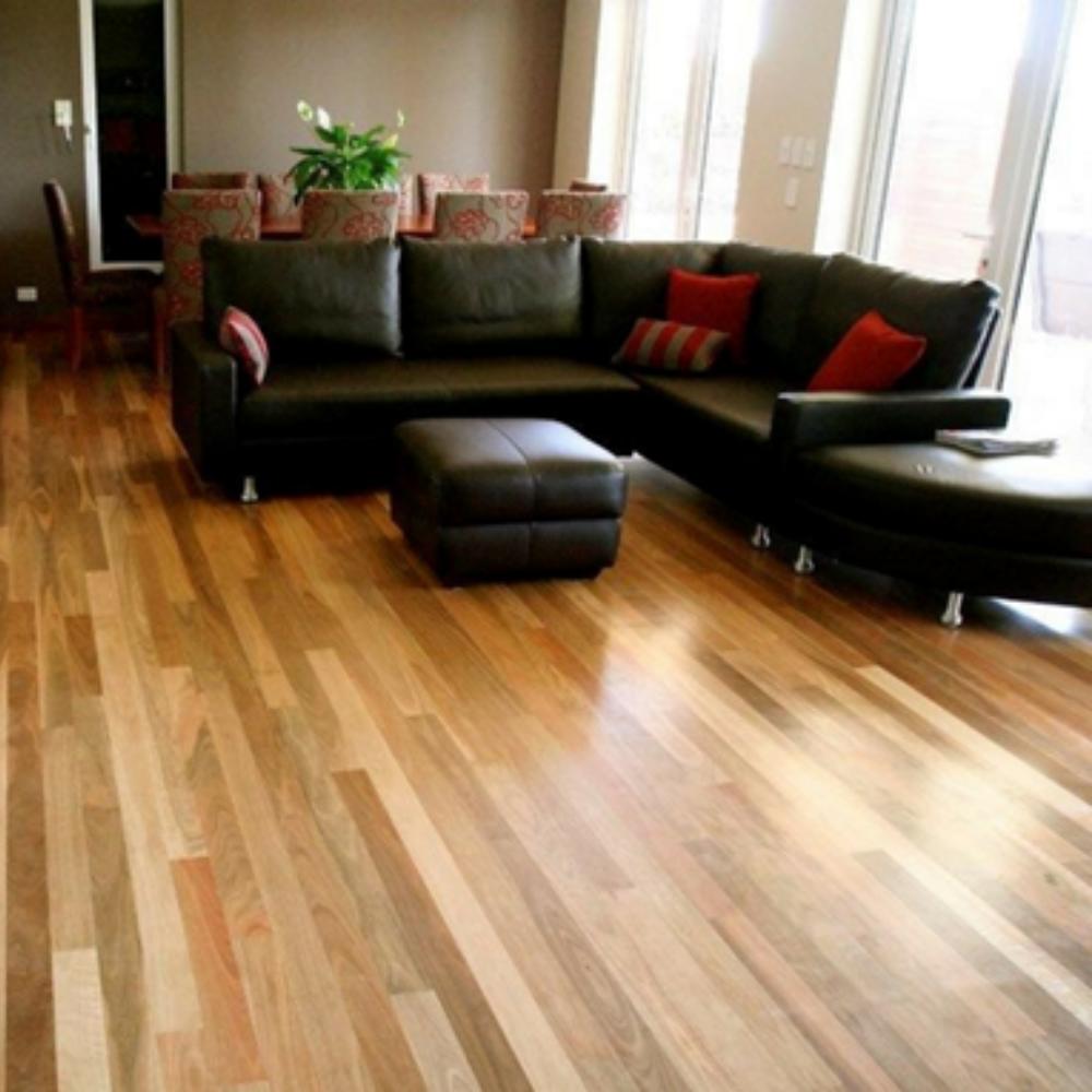 Living room with timber floor