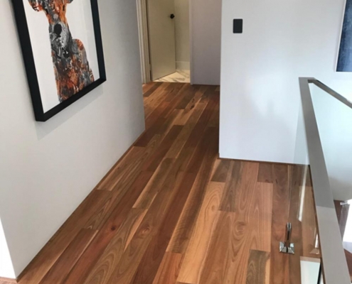 Hallway with solid timber flooring